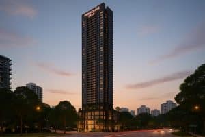 Promenade Peak luxury condominium at 1 Zion Promenade in River Valley by Allgreen Properties