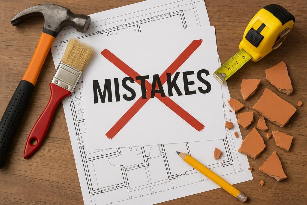 Home Renovation Missteps and How to Prevent Them Contractor fixing kitchen cabinets to prevent common home renovation mistakes