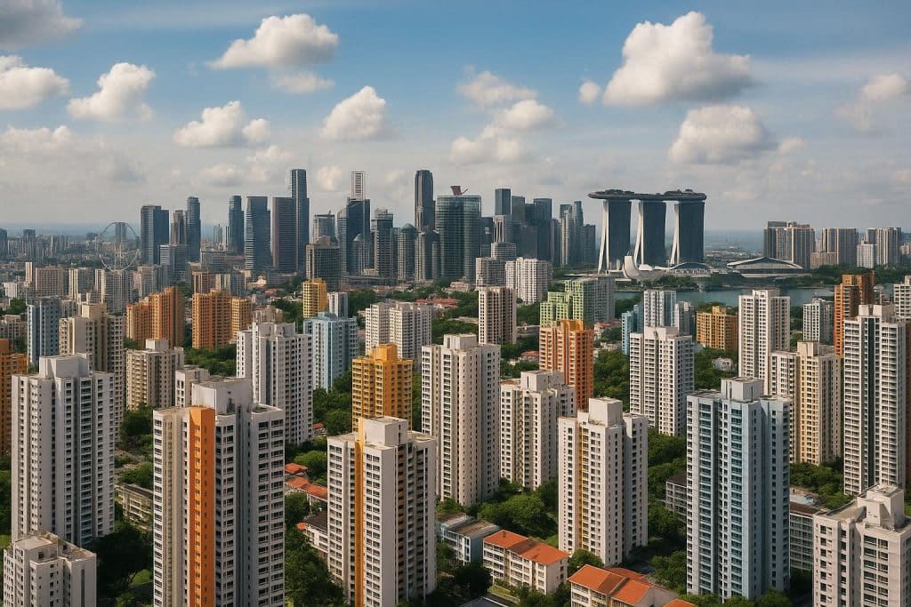 Singapore’s Property Market Has a New Problem: Too Much Choice (And Why That’s Actually Great) Singapore skyline with numerous new apartment buildings highlighting diverse property options