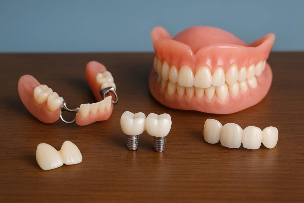 Dental implants and bridges for multiple teeth replacement at a Fort Worth dental clinic
