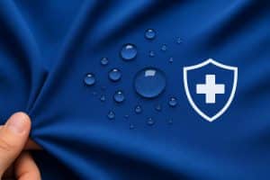 Modern stretch scrub fabrics showcasing moisture-wicking and antimicrobial technology advances