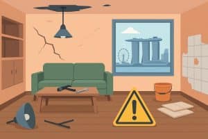 Modern Singapore apartment interior highlighting common renovation mistakes to avoid