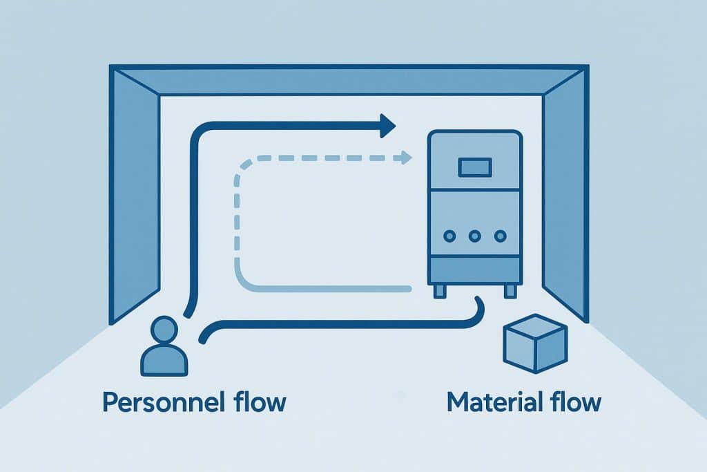 People and Material Flow: The Often Overlooked Side of GMP Cleanroom Performance Cleanroom materials handling and workflow processes for optimal GMP cleanroom performance