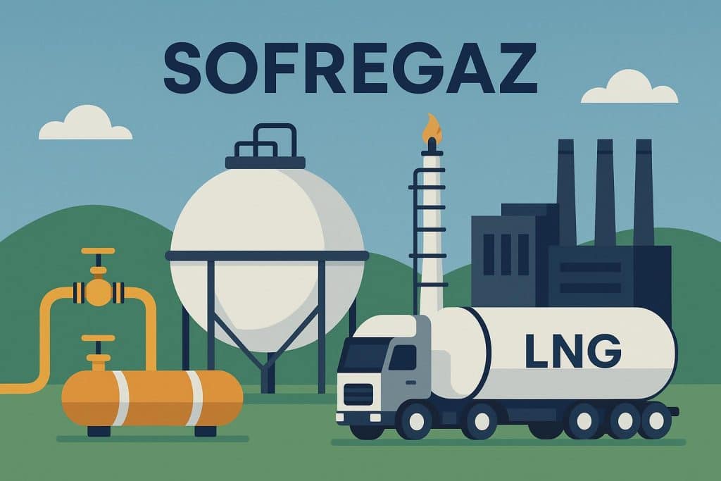 Sofregaz company logo representing Christian Kmeir’s involvement in the energy sector