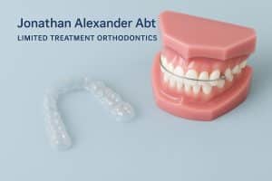 Orthodontic braces showcasing limited treatment methods for straighter, healthier teeth