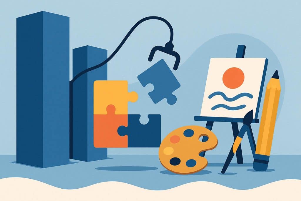 How Creative Team Activities Can Help Break Down Workplace Silos Collaborative creative team brainstorming together to improve workplace communication and teamwork